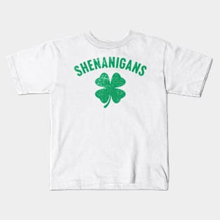 Shenanigans Shamrock St. Patrick's Day Kids T-Shirt